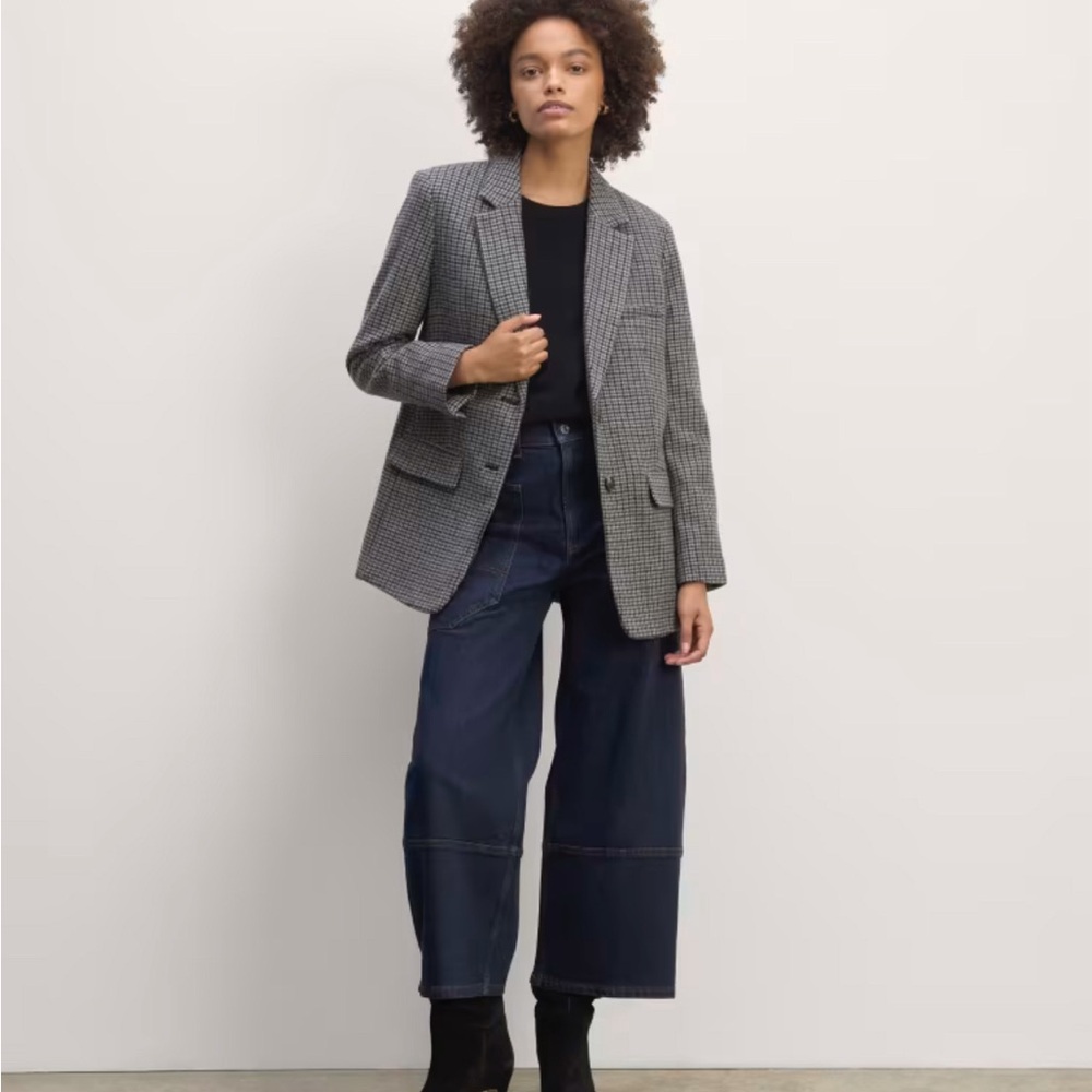 Everlane oversized double breasted wool blazer